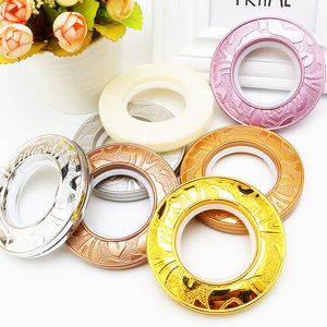 Anneaux de <span class=keywords><strong>rideau</strong></span> en plastique ABS multicolores, diamètre 55 mm, design contemporain, ajustement universel pour tringles à rideaux - Product Image 2
