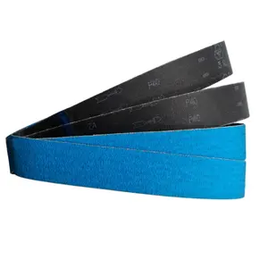 Ceinture de ponçage en zircone, de qualité industrielle, 2x72 pouces, avec support en tissu Polyester robuste