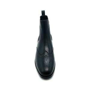 Stivali Autunnali in Vera Pelle di Design Italiano per Signore, Stivaletti Classici <span class=keywords><strong>con</strong></span> Punta Rotonda e <span class=keywords><strong>Tacco</strong></span> Grosso - Product Image 4