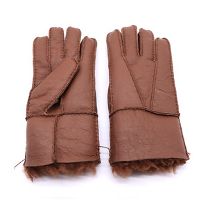 Gants d'hiver en fourrure de mouton de haute qualité Ventes directes d'usine <span class=keywords><strong>Mitaines</strong></span> en cuir bon marché - Product Image 3