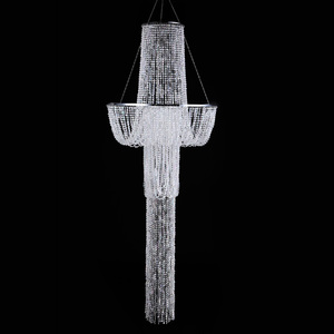 Decorazioni per matrimoni 5 piedi di altezza grande <span class=keywords><strong>lampadario</strong></span> di cristallo con <span class=keywords><strong>paralume</strong></span> di perline di cristallo <span class=keywords><strong>lampadario</strong></span> di grandi dimensioni <span class=keywords><strong>lampadario</strong></span> di grandi dimensioni - Product Image 3
