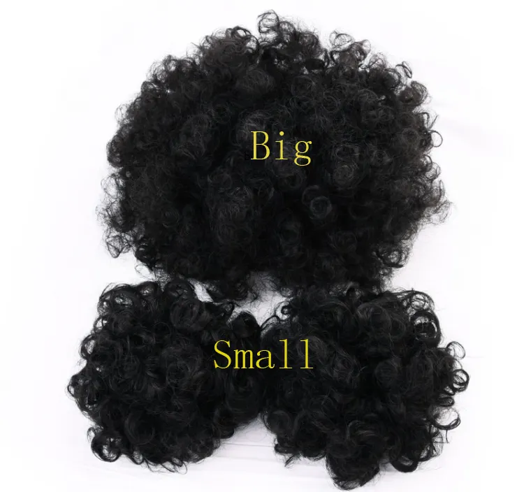 Короткие вьющиеся волосы для наращивания конского хвоста, экологичный высокотемпературный волоконный шиньон, парик в стиле афро-хвоста