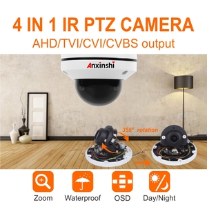 Vandaproof Analog CVI 1080 P 2MP Mini IR Kamera <span class=keywords><strong>CCTV</strong></span> PTZ Kamera dan Sistem 3x Zoom Bermotor 4 In 1 PTZ Malam Visi - Product Image 2