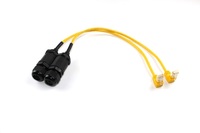 Cable Ethernet de Ángulo Recto Amarillo de Diseño OEM de Fábrica XXD, Conector de Aviación M22 a RJ45, Cable de Conexión de Red