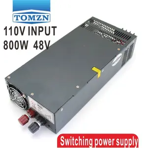 800W 0V TO 48V 16.6A 110V Single Output Switching power supply for LED Strip light AC to DC