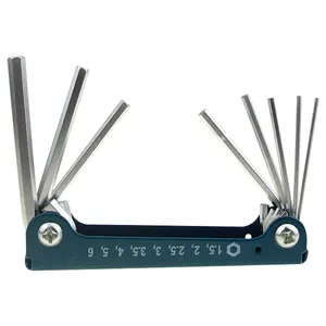 Professional CRV Folding Star Hex Key Allen Wrench Set