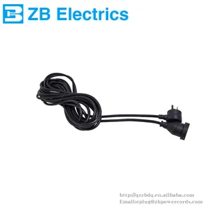 Extension Cord Design Australian SAA Certified Black Power Cord H05W-F3*0.75-1.5 Extension Power Cord