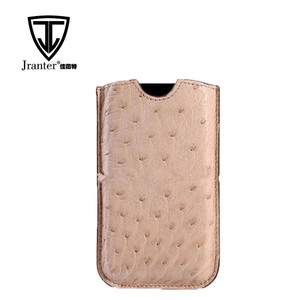 Piel De Avestruz de <span class=keywords><strong>Gama</strong></span> <span class=keywords><strong>alta</strong></span> de Moda Soporte Para teléfono Caja de la Bolsa Del Teléfono Celular - Product Image 1