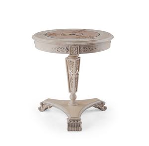 Conception Antique En Bois <span class=keywords><strong>De</strong></span> Frêne Coquille Décoration Rond Coin Table D'appoint - Product Image 1