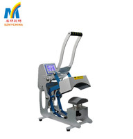 Nouvelle presse à chaud numérique semi-automatique électrique Mingyang CHP5N1 110V/220V haute efficacité pour casquettes et mugs, sublimation multicolore