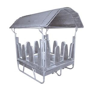 หรูหราที่กำหนดเองจุ่มร้อนสังกะสีหญ้าแห้งม้าฟาร์มป้อนที่มีหลังคา - Product Image 6