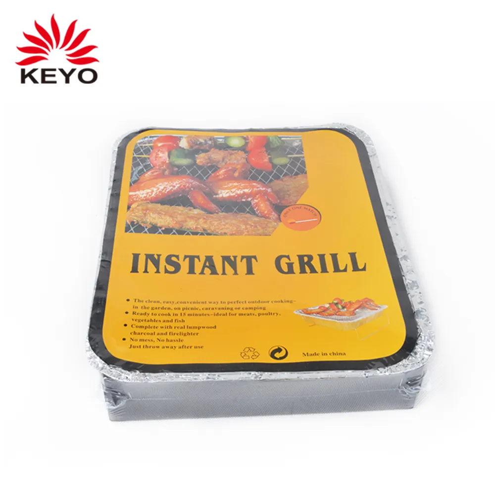 Cheaper価格One Time Aluminium Foil Instant Charcoal Barbecue Disposable Bbq Grill