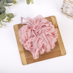 Disposable Colorful PE Soft Plastic Mesh Shower <strong>Bath</strong> Sponge Ball <strong>Bath</strong> <strong>Brush</strong> - Product Image 4