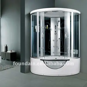 big size shower cabin with steam and surfing