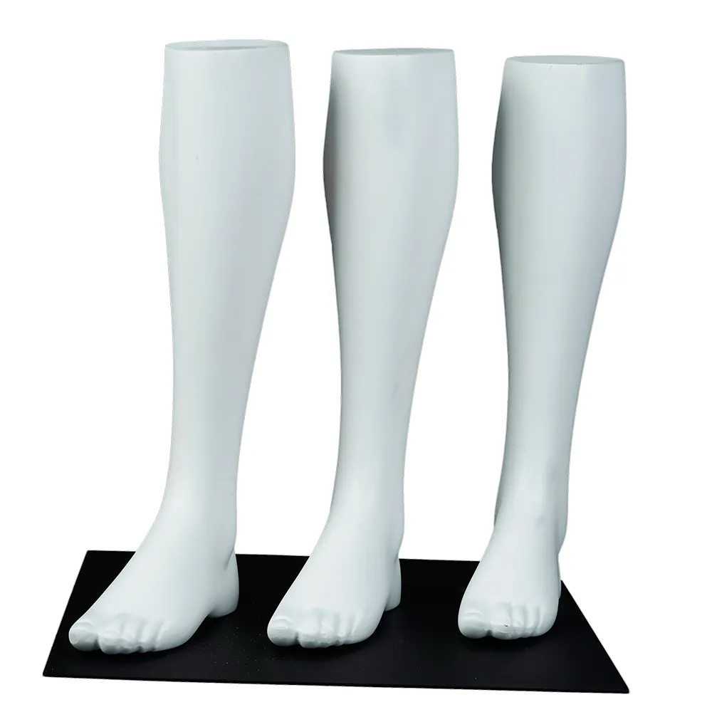 Uomini calzini display maschio piede forme calza mannequin feet display per calze lunghe