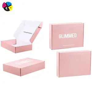 Cheap wholesale printed pink mailer box