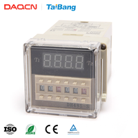 DAQCN DH48J Mini relais temporisé AC12V-380V50HZ compteur de temps numérique