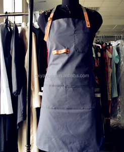 Vải Gai Đôi Không Thấm Nước Tạp Dề Da Làm Việc Tạp Dề Thêu Tùy Chỉnh - Product Image 3