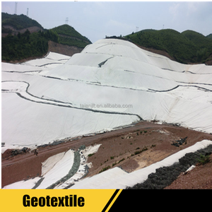 Tissu en <span class=keywords><strong>feutre</strong></span> géoctile non tissé en Polyester polypropylène blanc perforé à l'aiguille pour la Protection côtière - Product Image 5