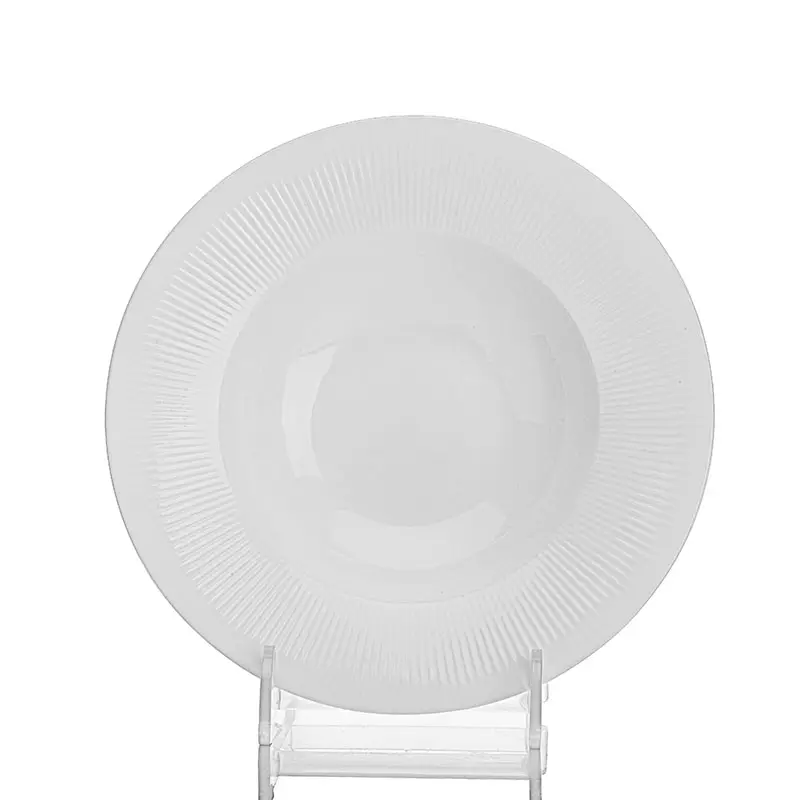 Piatti lavabili in lavastoviglie Horeca Appitizer piatti bianchi, microonde porcellana porcellana Hotel piatti di marca piatto di Pasta bianco!