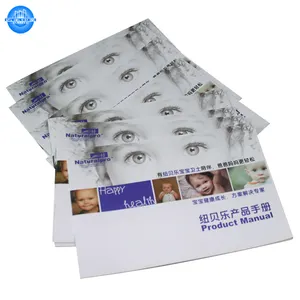 Alta Qualidade Papel De Arte Barato Personalizado Brochura Fábrica De Impressão OEM Impressão Offset Filme Laminação Fold Brochura Folheto Trifold