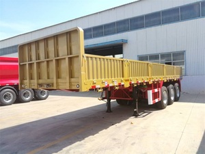 3 Axle 12 roda Penuh Trailer 40ton sisi dinding kargo Semi Trailer Harga Murah Penuh Trailer - Product Image 2