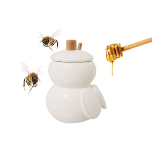<span class=keywords><strong>Pot</strong></span> à <span class=keywords><strong>miel</strong></span> blanc en céramique, <span class=keywords><strong>Mini</strong></span> <span class=keywords><strong>Pot</strong></span> mignon de ml - Product Image 1