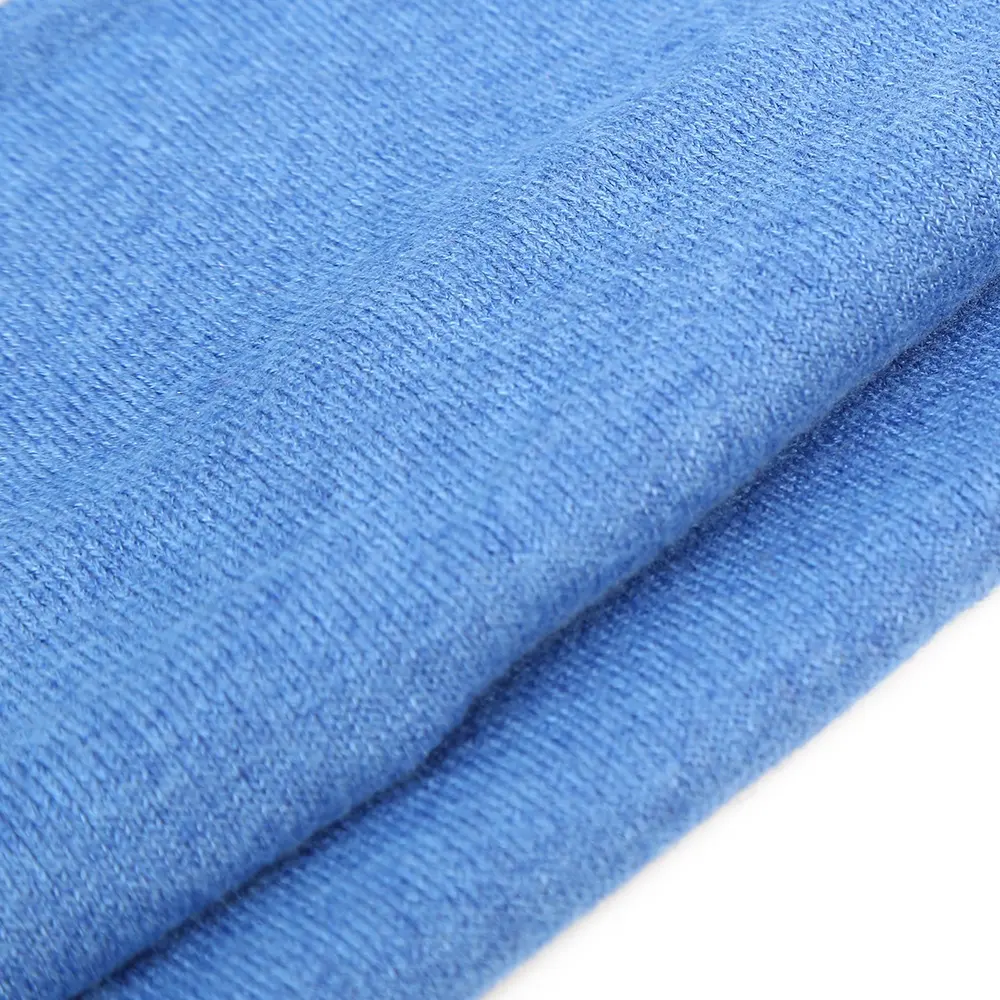 Cheap imported products pure blue color warm touch pure cashmere fabrics