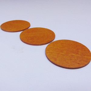 Vintage cut-<span class=keywords><strong>out</strong></span> trucioli di legno, Rotondo dipinto a piccoli pezzi di legno per l'artigianato - Product Image 2
