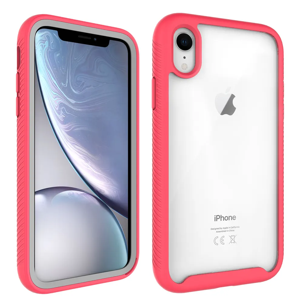 2020 Hot Selling 360 Full Body Slim Armor Phone Case With Front Frame For iPhone XR/XS MAX 3 in 1 TPU PC Acrylic Case Cover