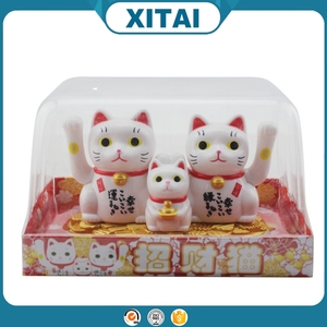 XITAI Tres gatos fortuna suerte movimiento solar decoración de coches accesorios - Product Image 4