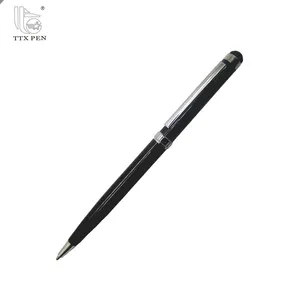 Plumas de metal con stylus y el logotipo personalizado, smart touch bolígrafo, suave + touch pen +