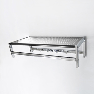 Wall Mounted Clothes <b>Rack</b> With <b>Shelf</b> And 6 Hooks - Product Image 1
