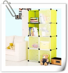 Lovely 8 Cubes Large Capacity <strong>Tall</strong> Plastic Kids <strong>Bookshelves</strong> - Product Image 5
