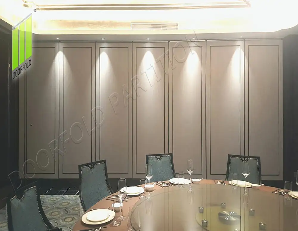 Partition de porte pliante, partition pour salle de restaurant, porte coulissante, diviseur de salle d'hôtel, restaurant