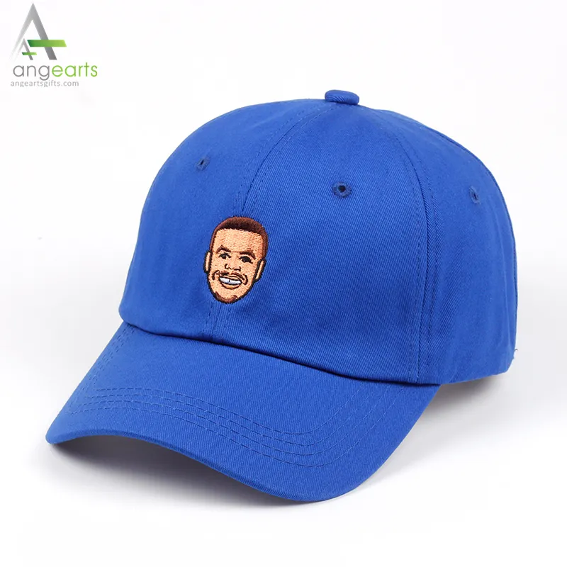 Stephen Curry Dad Hat Pure Cotton Embroidery Men Women Baseball Caps Curry Snapback Hat Bone Garros High Quality Cap Blue Beige