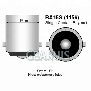 12V DC 1156 LED Bulb 1157 LED Bulb 7443 7440 24 SMD 5050 LED BA15S Đèn Bật Đèn Tín Hiệu Vàng Đỏ Xanh Xe LED Bulb - Product Image 4