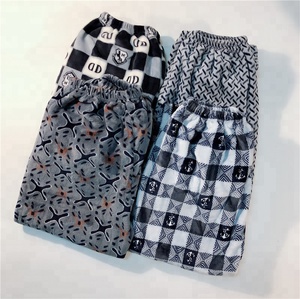 All'ingrosso inverno pigiama da <span class=keywords><strong>uomo</strong></span> tenere caldo pantaloni Lounge di flanella in pile per <span class=keywords><strong>uomo</strong></span>