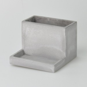 Boîte de rangement rectangulaire en béton gris écologique au design populaire 12x12x9cm - Product Image 1