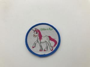 Eco-friendly de la venta caliente del corte del Laser del club logo tejido parche de la marca - Product Image 2