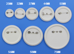 Squadra di promozione del regalo del metallo fai da te pulsante di distintivo di nome - Product Image 3