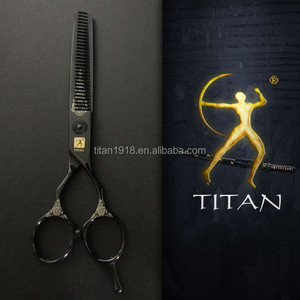 TITAN Black Coating Colourful <strong>Beard</strong> Screw Hairdressing Thinning <strong>Scissors</strong> - Product Image 2