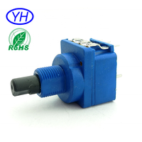 Potentiomètre à film carbone de haute qualité 16 mm B10K B20K B47K B470 B500K avec interrupteur variateur de ventilateur
