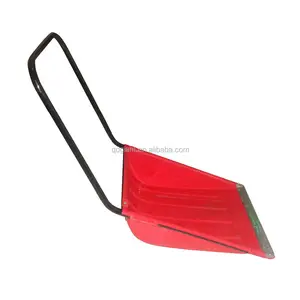 Pure plastic snow shovel with steel handle for Japan