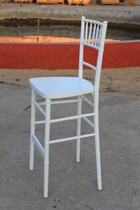 Madera blanca Chiavari taburete silla para muebles de la barra - Product Image 3