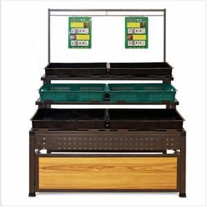 Produttore commercio all'ingrosso di ampiamente usato di frutta e Verdura di visualizzazione basamento su scaffali del supermercato - Product Image 3