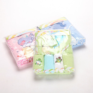 Bébé broderie <span class=keywords><strong>gant</strong></span> de toilette / enfants <span class=keywords><strong>sweat</strong></span> à capuche animaux serviettes - Product Image 2