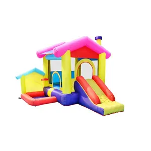 SS62088 Günstige benutzer definierte große springende Hüpfburg Kinder aufblasbare Castle Moon Bounce House Banner zum Verkauf