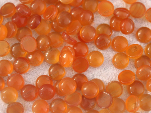 Cabochon in agata color ambra perle di pietra sciolte in agata di miele 10mm - Product Image 3