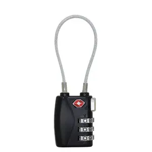 TSA719 Cáp Chất Lượng Cao 3 Kết Hợp Kỹ Thuật Số Padlock TSA Được Phê Duyệt Đi Du Lịch Ổ Khóa